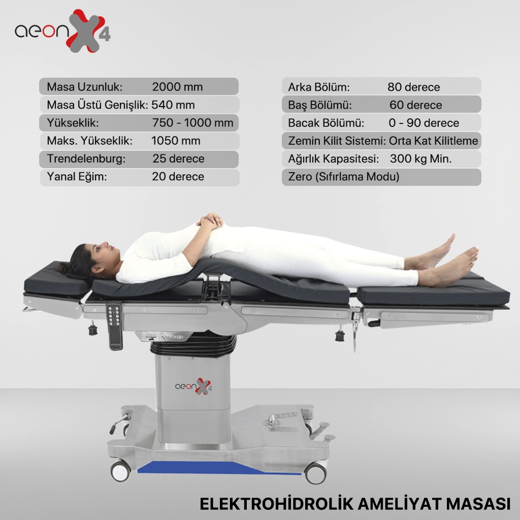 Elektrohidrolik Ameliyat Masası
