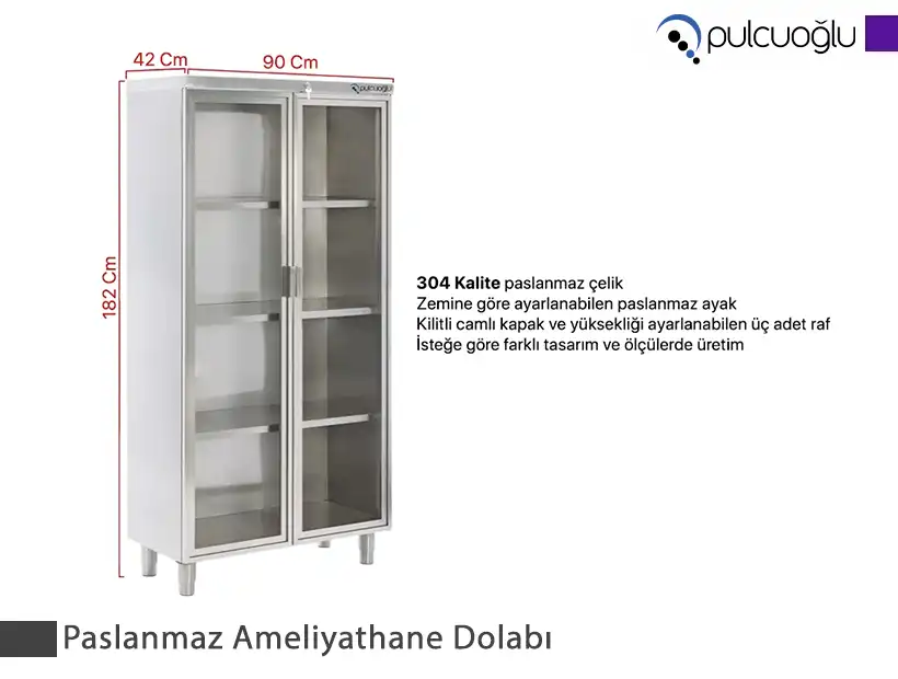                 Paslanmaz Ameliyathane Dolabı