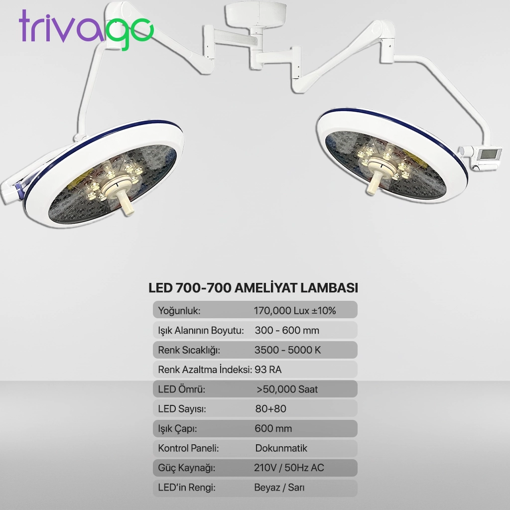 Trivago 700-700 II Ameliyat Lambası