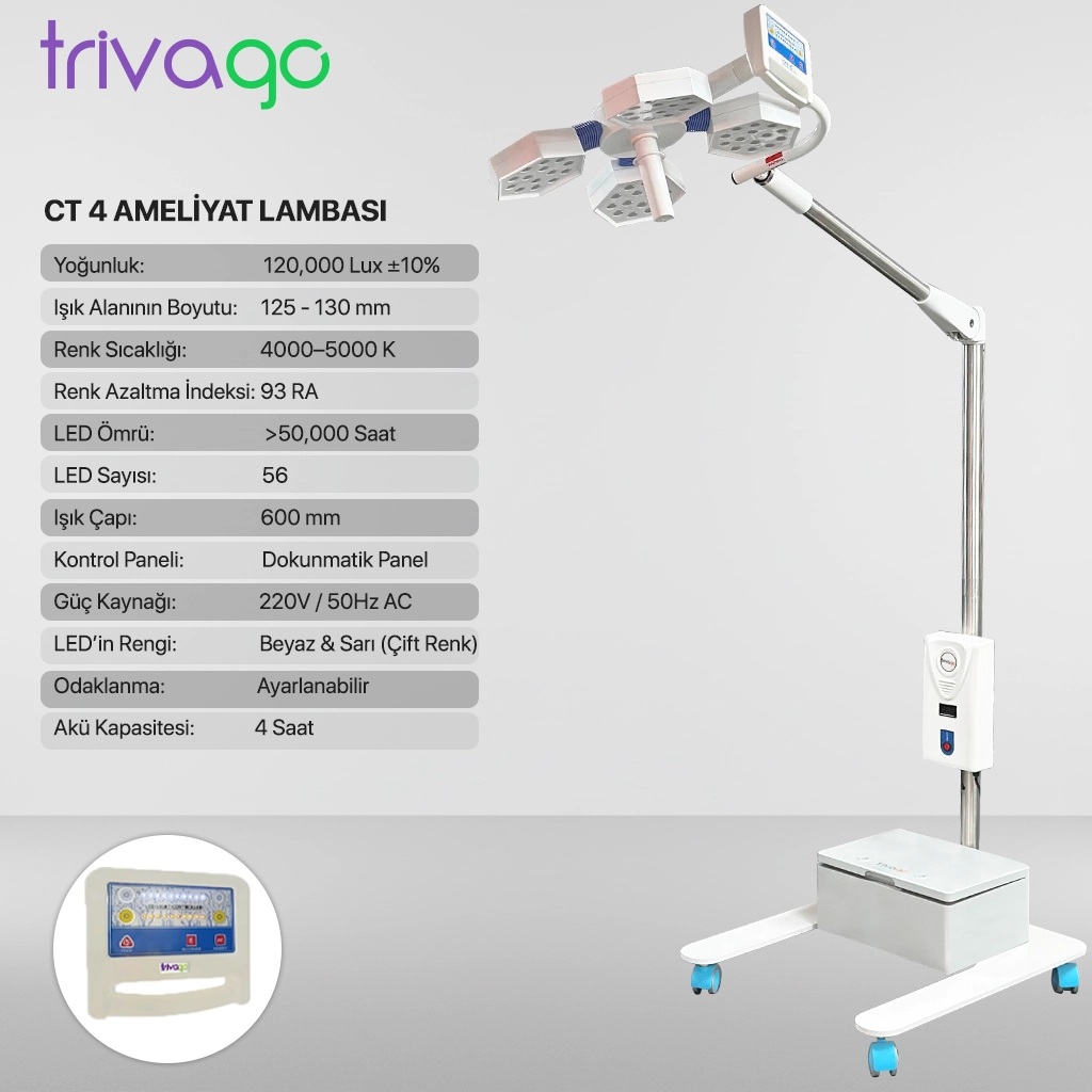 Trivago CT 4 Bataryalı Ameliyat Lambası